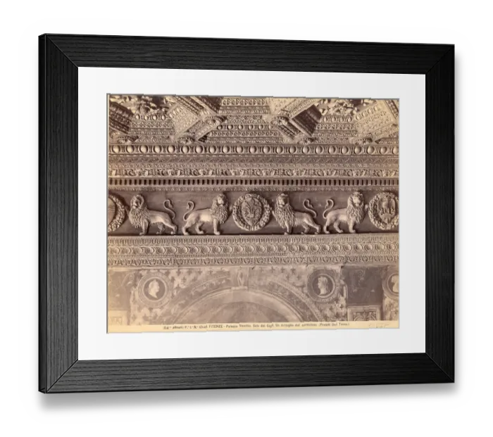 Framed Print : Detail of Cornice in Palazzo Vecchio Framed Print : Detail of Cornice in Palazzo Vecchio