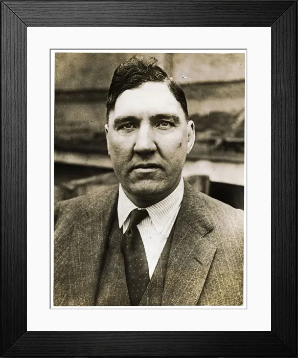 Framed Print : Headshoulders Jess Willard In Suit