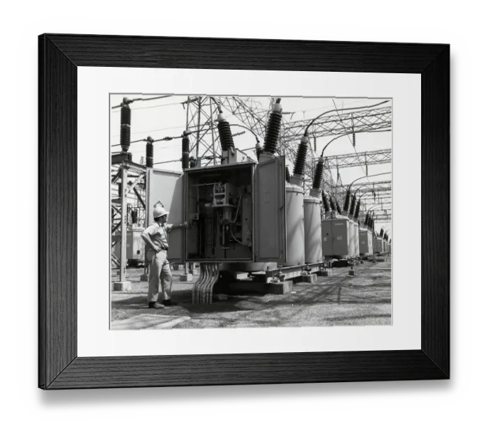 Framed Print : Circuit Breakers Of Large Electric Co Framed Print : Circuit Breakers Of Large Electric Co
