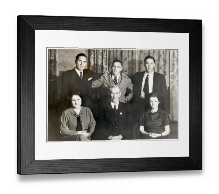 Framed Print : Dizzy Dean Shown With Family Framed Print : Dizzy Dean Shown With Family