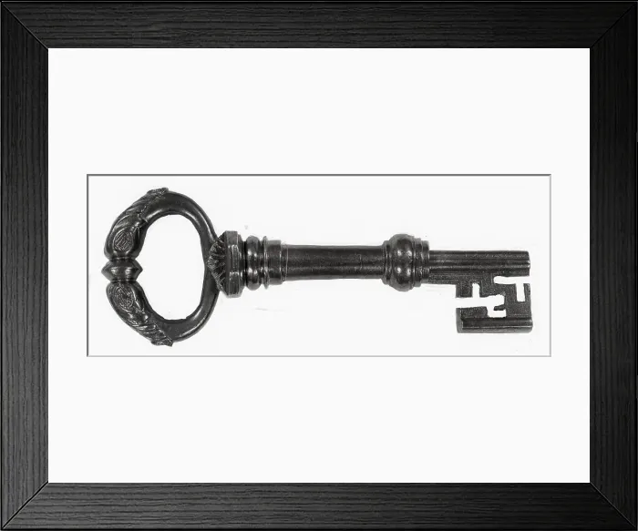Framed Print : 17th Century Skeleton Key Framed Print : 17th Century Skeleton Key