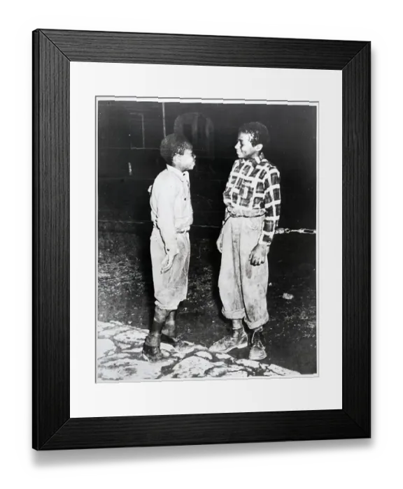 Framed Print : F.Patterson &Friend As Boys Full-Length Framed Print : F.Patterson &Friend As Boys Full-Length