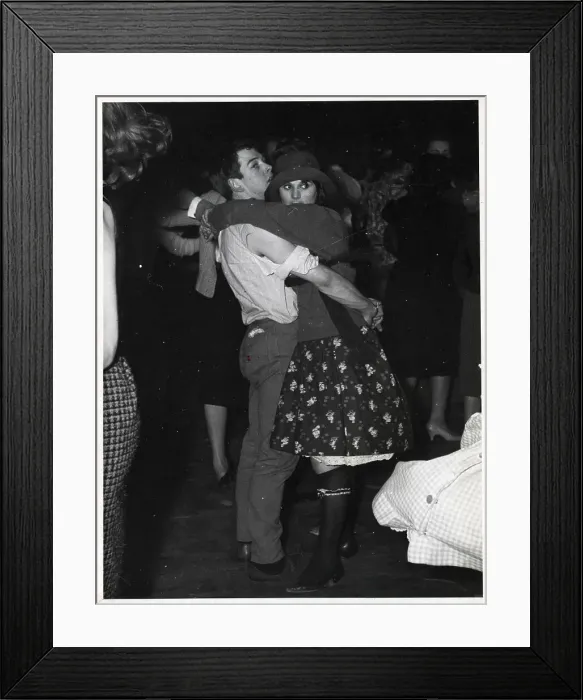Framed Print : Fulllength Photo Of Young Couple Dancing Framed Print : Fulllength Photo Of Young Couple Dancing