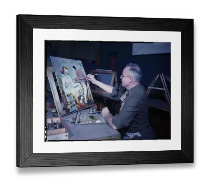 Framed Print : Art Classes For Veterans Framed Print : Art Classes For Veterans