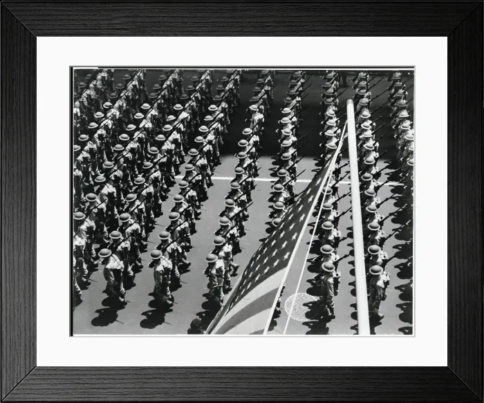 Framed Print : American Troops On Review During Wwi Framed Print : American Troops On Review During Wwi