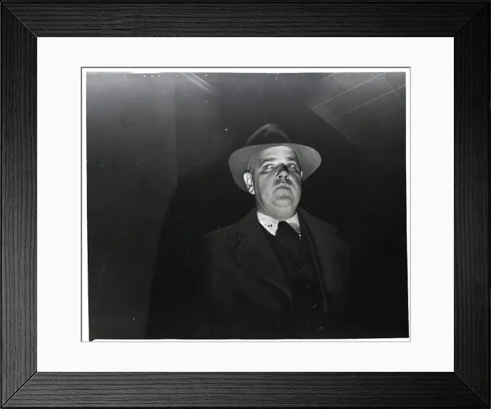 Framed Print : Whitaker Chambers Leaving Courthouse