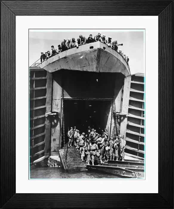 Framed Print : American Landing Ship Tank Off Coast Framed Print : American Landing Ship Tank Off Coast