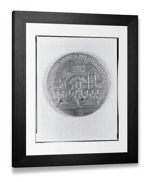 Framed Print : Ibm'S Old Business Signet Framed Print : Ibm'S Old Business Signet