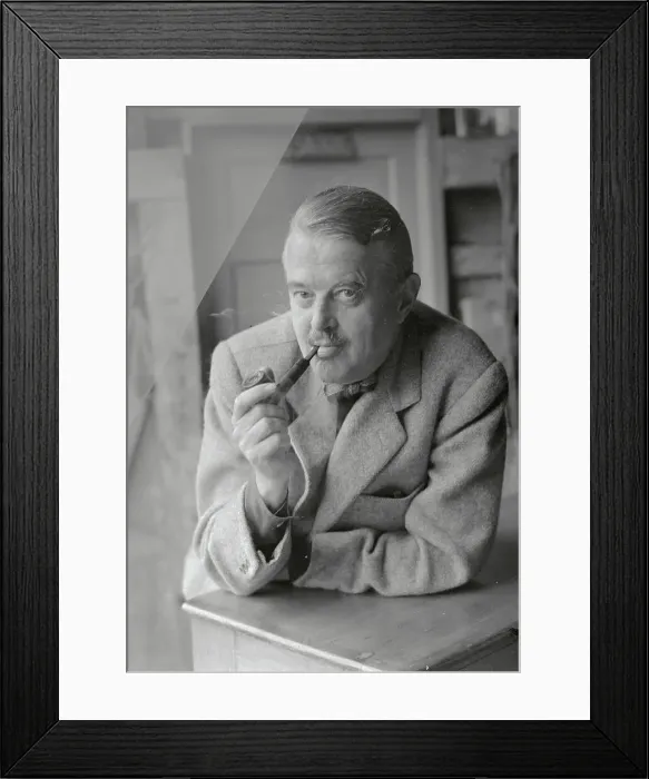 Framed Print : Sargeant Winthrop Smoking a Pipe Framed Print : Sargeant Winthrop Smoking a Pipe