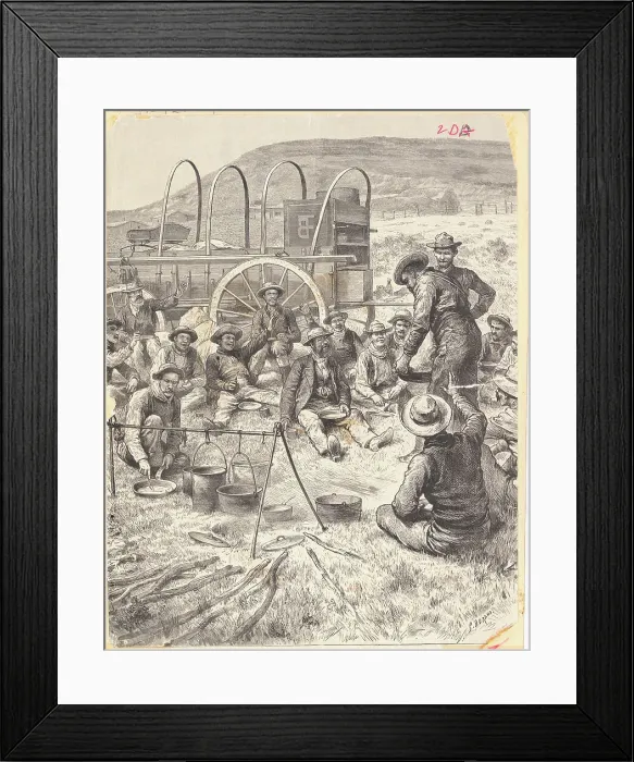Framed Print : Mexican Cowboys Relaxing Framed Print : Mexican Cowboys Relaxing
