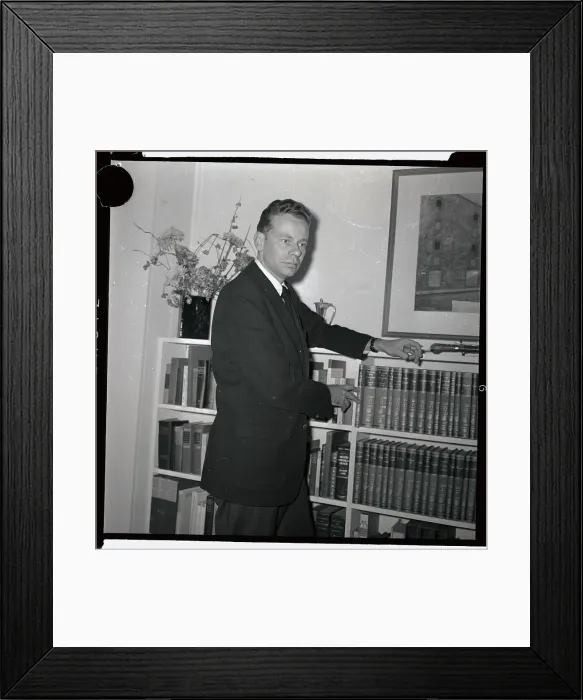 Framed Print : Charles Van Doren Standing in Office Framed Print : Charles Van Doren Standing in Office