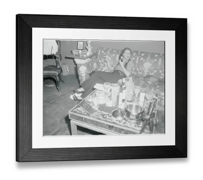 Framed Print : Diana Barrymore Talking on the Telephone Framed Print : Diana Barrymore Talking on the Telephone