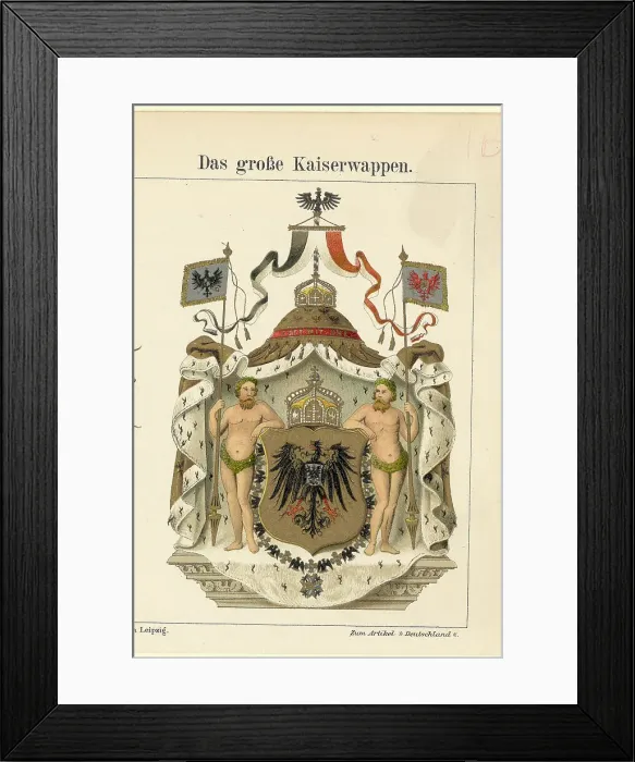 Framed Print : Coat Of Arms From Medieval German Empire