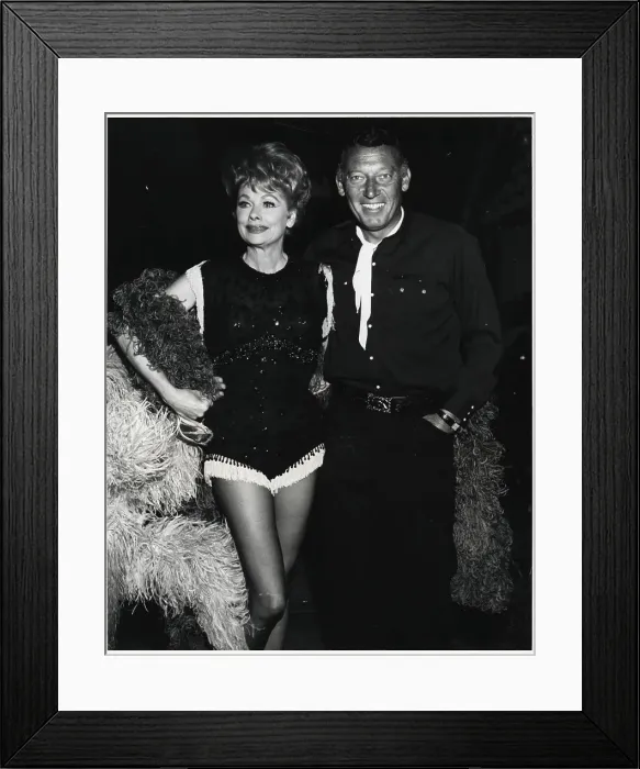 Framed Print : L Ball W / Gary Norton at Western Party