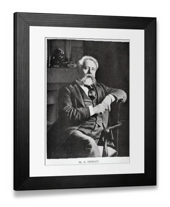Framed Print : Portrait of William E. Henley Framed Print : Portrait of William E. Henley
