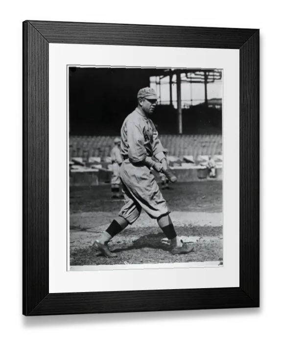 Framed Print : Tris Speaker Swings Bat Full Length Framed Print : Tris Speaker Swings Bat Full Length