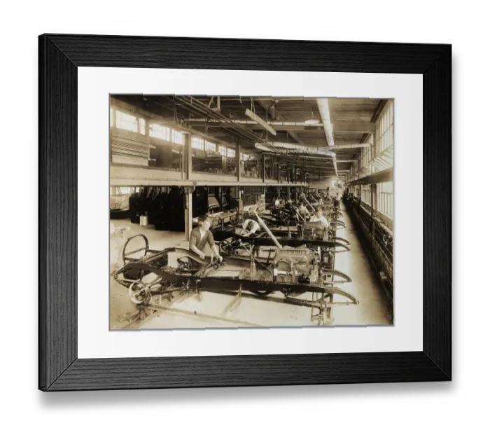 Framed Print : Kelsey Motor Car Factory Framed Print : Kelsey Motor Car Factory