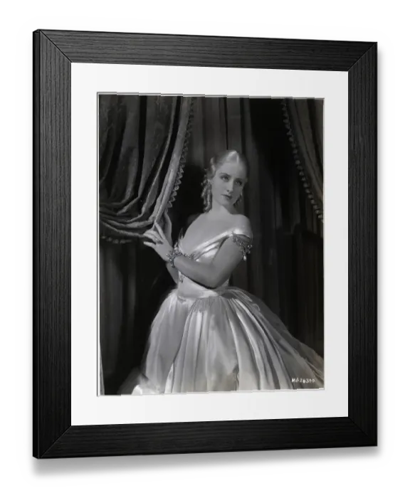 Framed Print : Norma Shearer In Luxurious Room &Gown Framed Print : Norma Shearer In Luxurious Room &Gown
