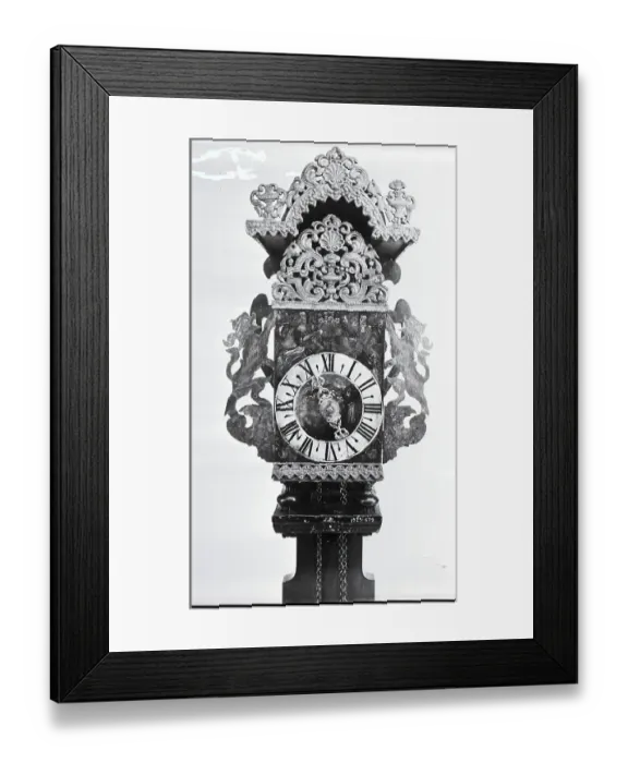 Framed Print : 18Th Century German Wall Clock Framed Print : 18Th Century German Wall Clock