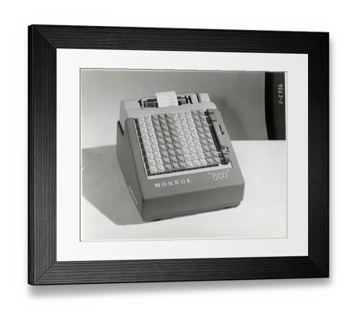 Framed Print : Monroe 800 Adding Machine Framed Print : Monroe 800 Adding Machine