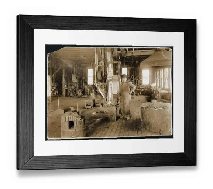 Framed Print : Blacksmith In Metal Shop; Hammer, Anvil Framed Print : Blacksmith In Metal Shop; Hammer, Anvil