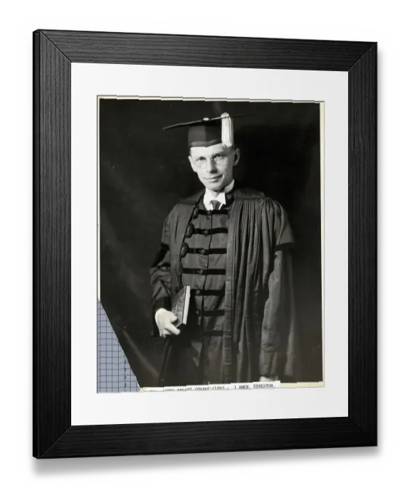 Framed Print : James B. Conant In Cap And Gown Framed Print : James B. Conant In Cap And Gown