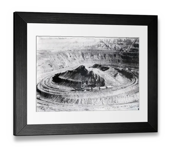 Framed Print : Open Pit Iron Mine Framed Print : Open Pit Iron Mine