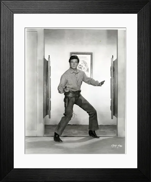 Framed Print : Rock Hudson In The Lawless Breed Framed Print : Rock Hudson In The Lawless Breed