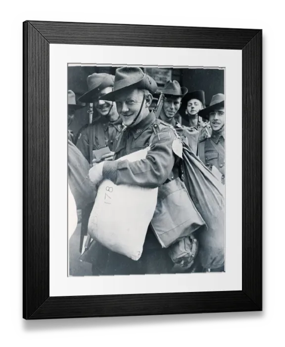 Framed Print : Typical Aussie In World War Ii Framed Print : Typical Aussie In World War Ii