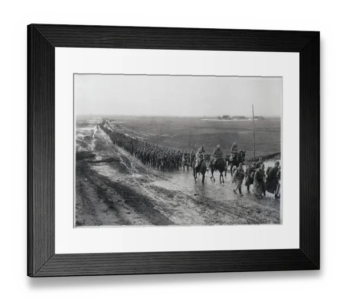 Framed Print : German Rifle Company Marching Framed Print : German Rifle Company Marching
