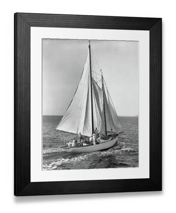 Framed Print : Franklin D. Roosevelt Sailing with Family Framed Print : Franklin D. Roosevelt Sailing with Family