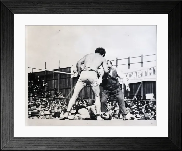 Framed Print : Owen Moran On Canvas Al Wolgast Standing Framed Print : Owen Moran On Canvas Al Wolgast Standing
