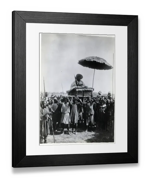 Framed Print : Attendants Carry Sultan Of Mendif Framed Print : Attendants Carry Sultan Of Mendif