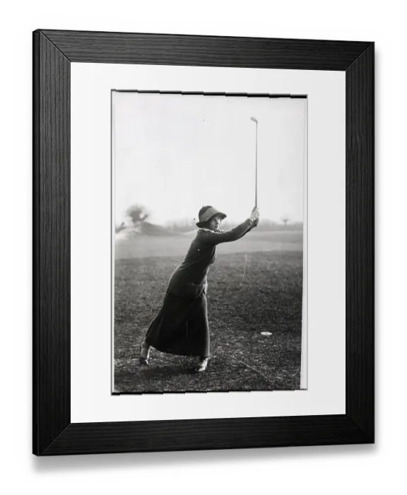 Framed Print : English Woman Golfer Of Early 1900'S Framed Print : English Woman Golfer Of Early 1900'S