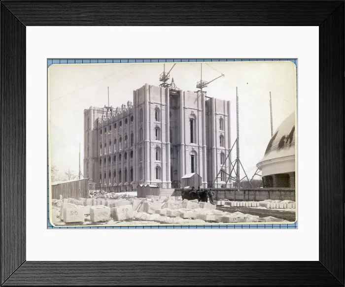 Framed Print : Mormon Temple Under Construction Framed Print : Mormon Temple Under Construction