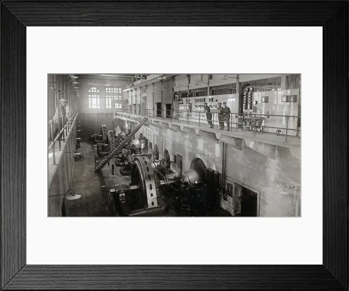 Framed Print : Interior View Of Power House, 1932 Framed Print : Interior View Of Power House, 1932
