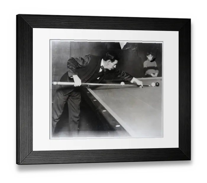Framed Print : Frank Schaefer Aiming Billiard Cue Framed Print : Frank Schaefer Aiming Billiard Cue
