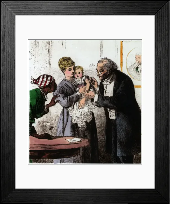 Framed Print : Child Being Examined By Doctor Framed Print : Child Being Examined By Doctor