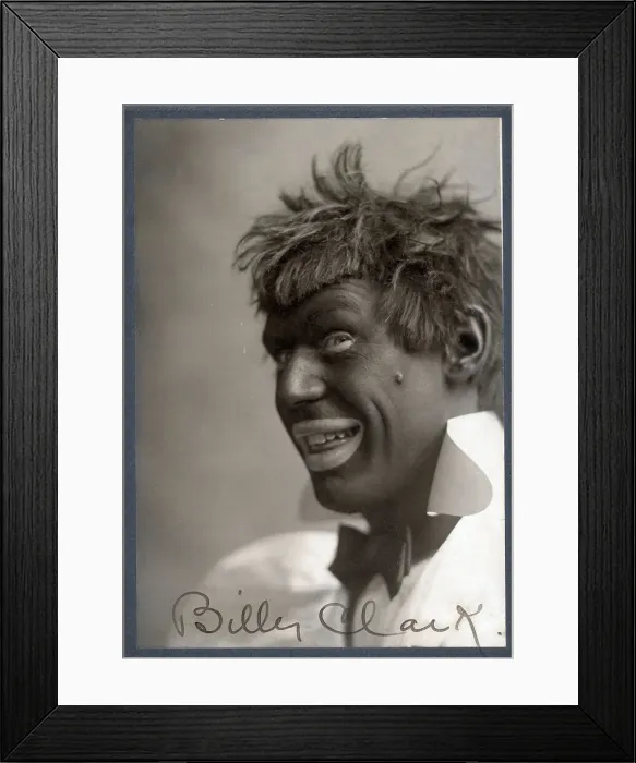 Framed Print : Billy Clark In Black Face Framed Print : Billy Clark In Black Face