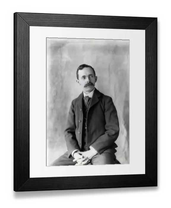 Framed Print : Typical Man Of 1890S With Ascot Framed Print : Typical Man Of 1890S With Ascot