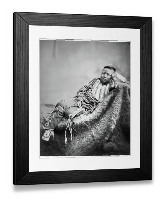 Framed Print : Lone Bear, A Kiowa Framed Print : Lone Bear, A Kiowa