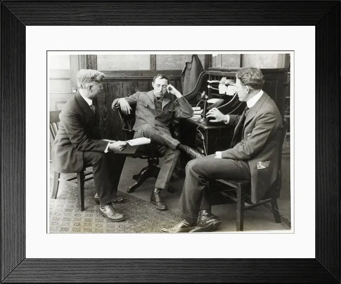 Framed Print : David W Griffith At Desk In Office Framed Print : David W Griffith At Desk In Office