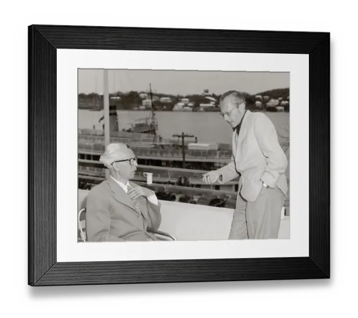 Framed Print : James Thurber And Jamse Ramsay Ullsman Framed Print : James Thurber And Jamse Ramsay Ullsman