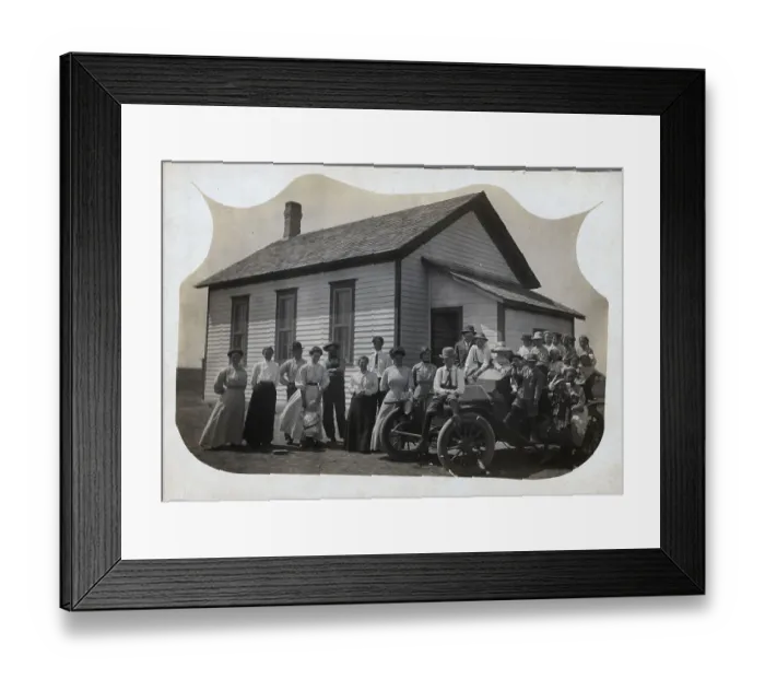 Framed Print : Group Portrait With The New Car Framed Print : Group Portrait With The New Car