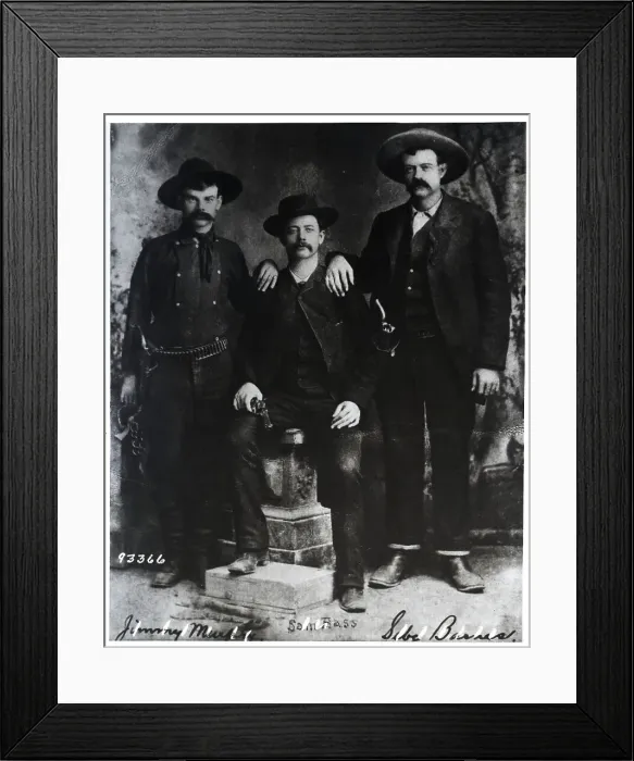 Framed Print : Three Cowboy-Dressed Men Framed Print : Three Cowboy-Dressed Men