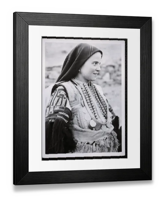 Framed Print : Serbian Peasant Girl Framed Print : Serbian Peasant Girl