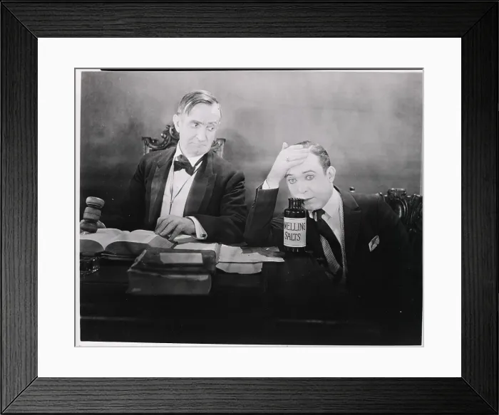 Framed Print : Movie Still; Man Smelling Smelling Salts Framed Print : Movie Still; Man Smelling Smelling Salts