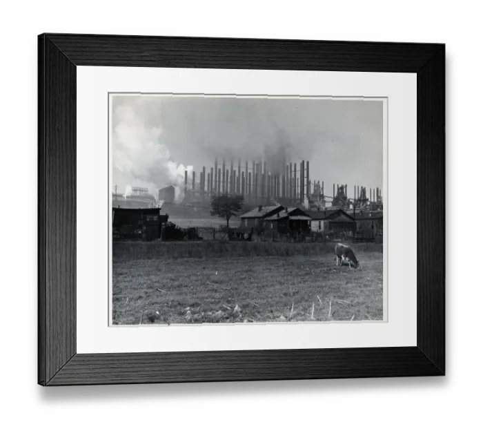 Framed Print : Factory With Adjoining Labor Dwellings Framed Print : Factory With Adjoining Labor Dwellings
