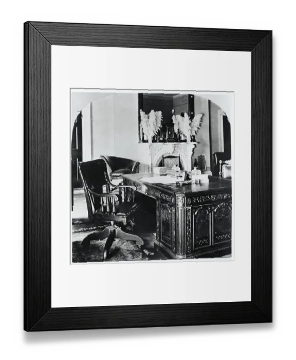 Framed Print : Desk Of President Mckinley; White House Framed Print : Desk Of President Mckinley; White House