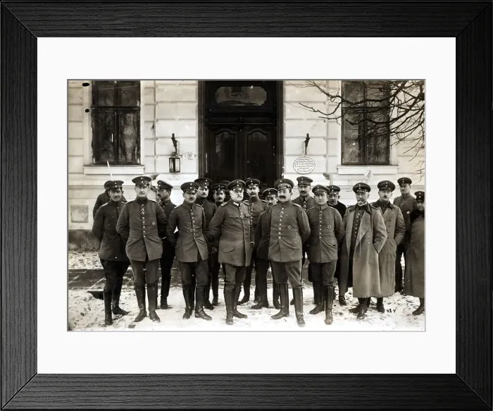 Framed Print : General Von Eichhorn With His Staff Framed Print : General Von Eichhorn With His Staff
